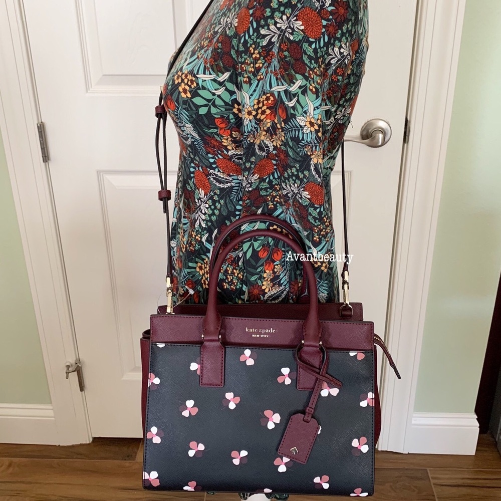 Kate spade cameron medium satchel dusk buds ditsy - Picture 6 of 8
